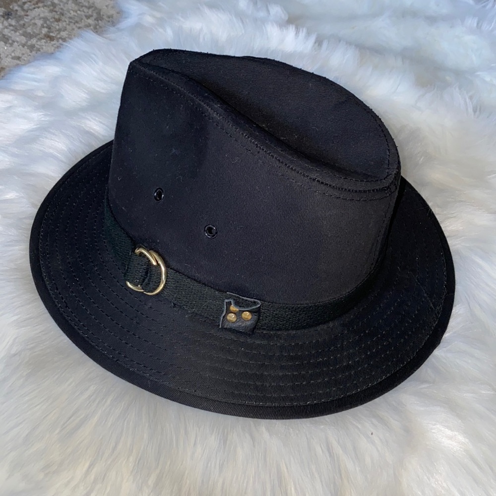Vintage Dorfman Pacific Black Hat with Buckle M